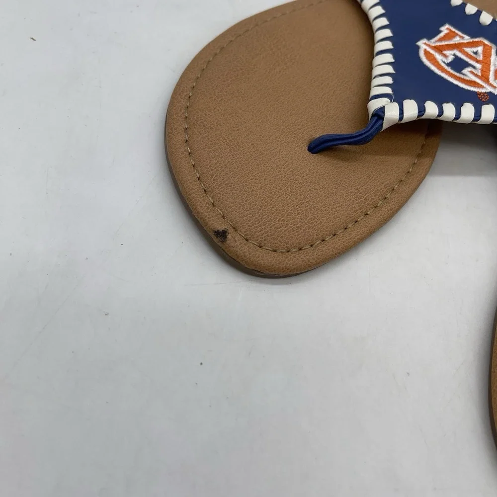Auburn University Flip-Flops Womens 9 Men's 8 Sandals Thong Casual Sports